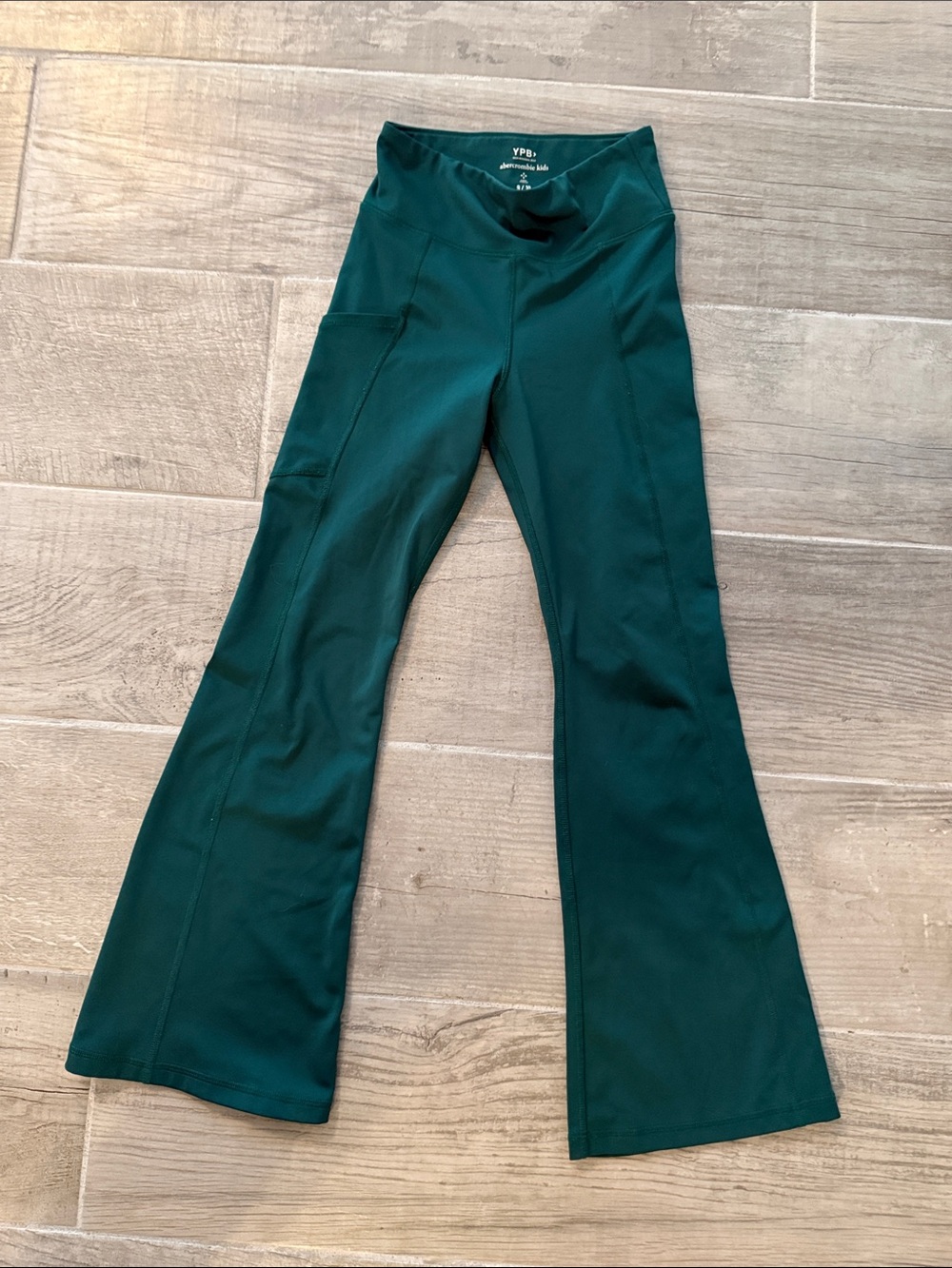 abercrombie kids Dark Teal Flare Leggings